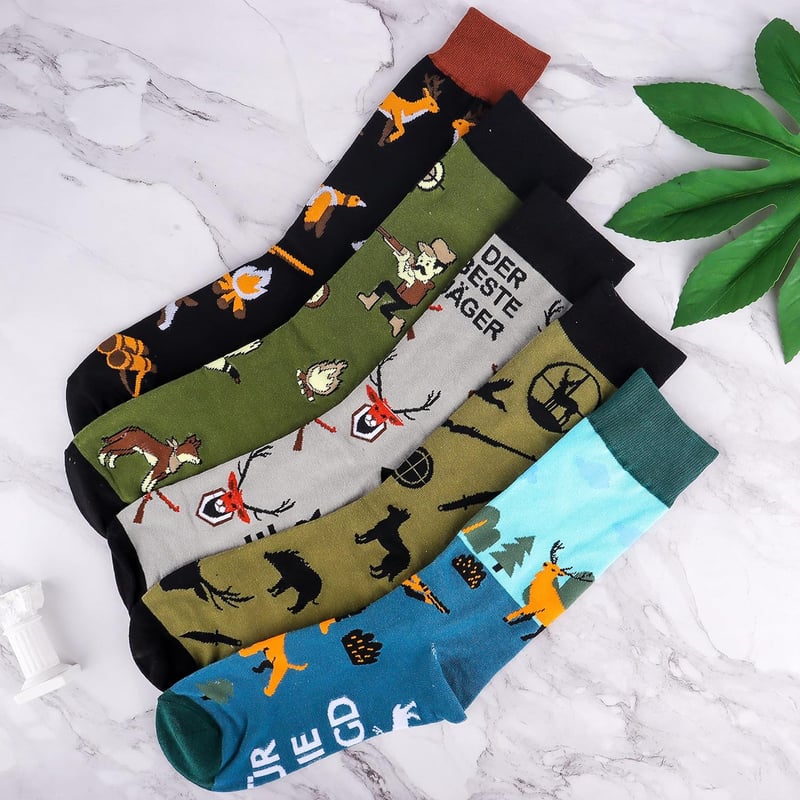 Bunte Baumwoll-Kuschelsocken für Männer 43-46