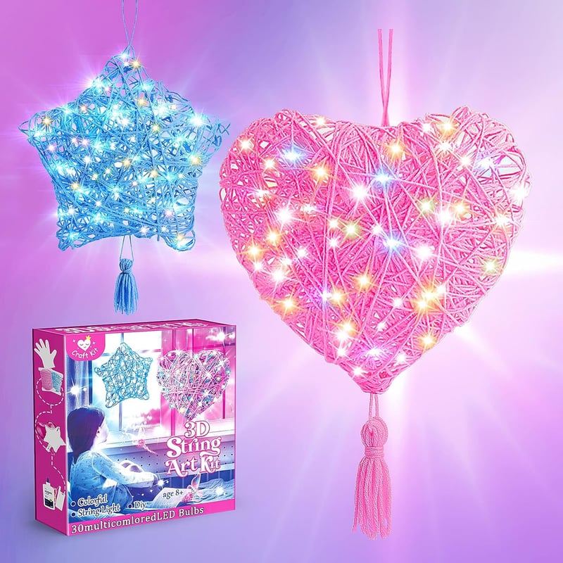 3D String Art Bastelset für Mädchen (8-12 Jahre) zum Geburtstag