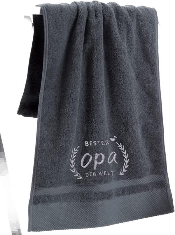Weltbester Opa Handtuch 50 x 100 cm – Perfektes Geschenk zum Geburtstag