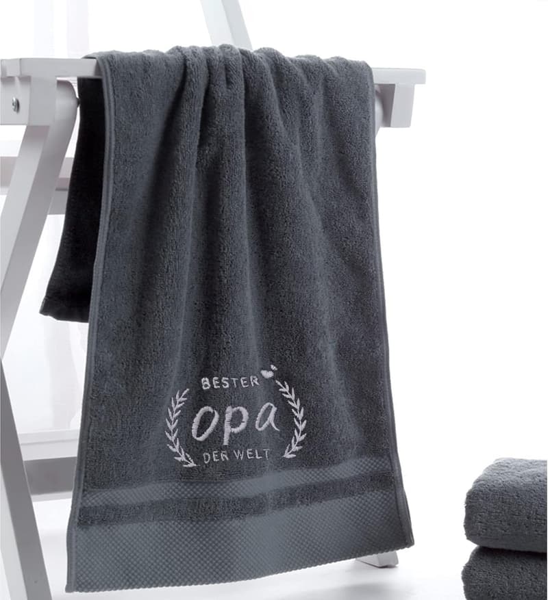 Weltbester Opa Handtuch 50 x 100 cm – Perfektes Geschenk zum Geburtstag