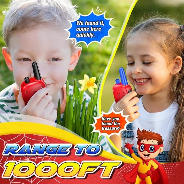 Toyokid Walkie Talkie für Kinder, Outdoor Spielzeug ab 3 Jahren