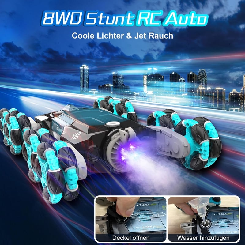 Ferngesteuertes 8WD Drift Auto mit Gestensensor für Kinder ab 6 Jahren