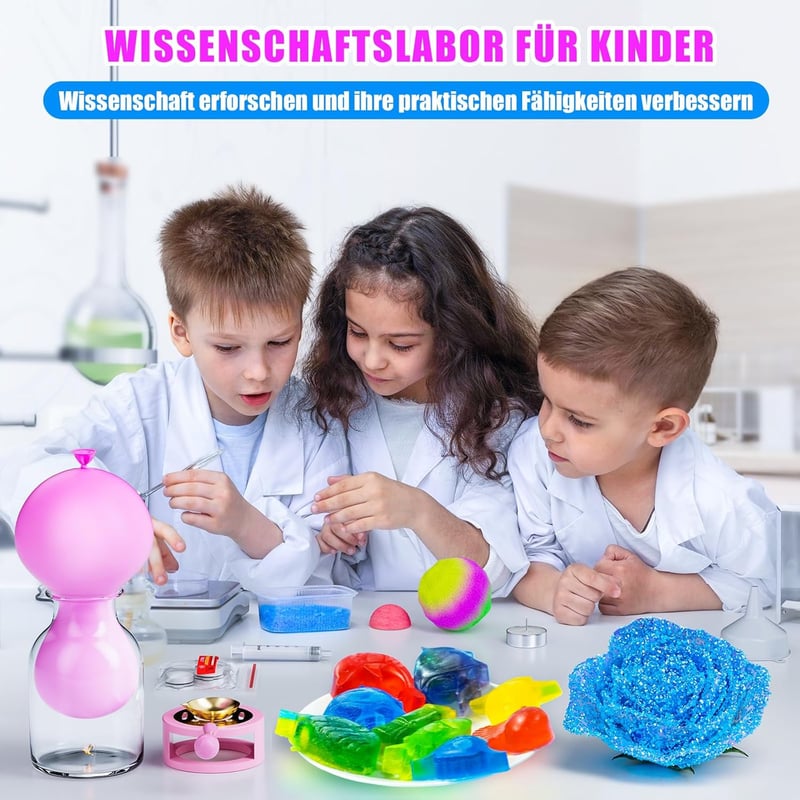 STEM Experimentierkasten für Kinder ab 6 Jahren – Wissenschafts- und Chemie-Set