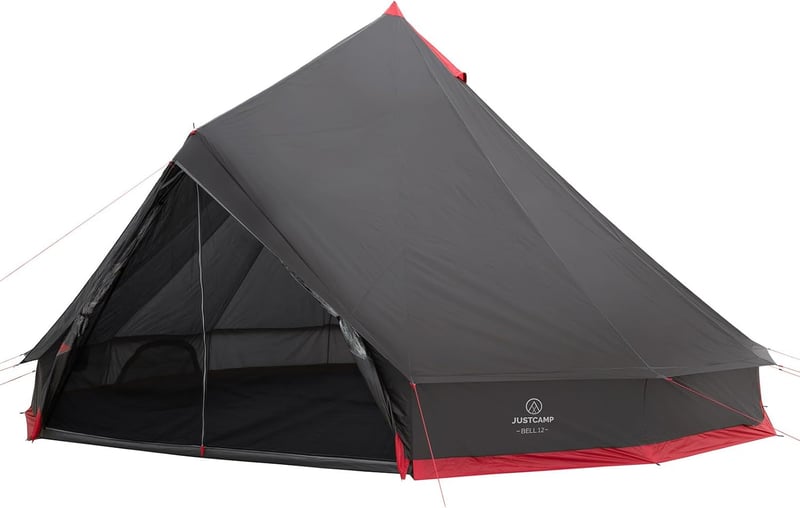 JUSTCAMP Bell Tipi Zelt für Familien - wasserdicht, 4-12 Personen