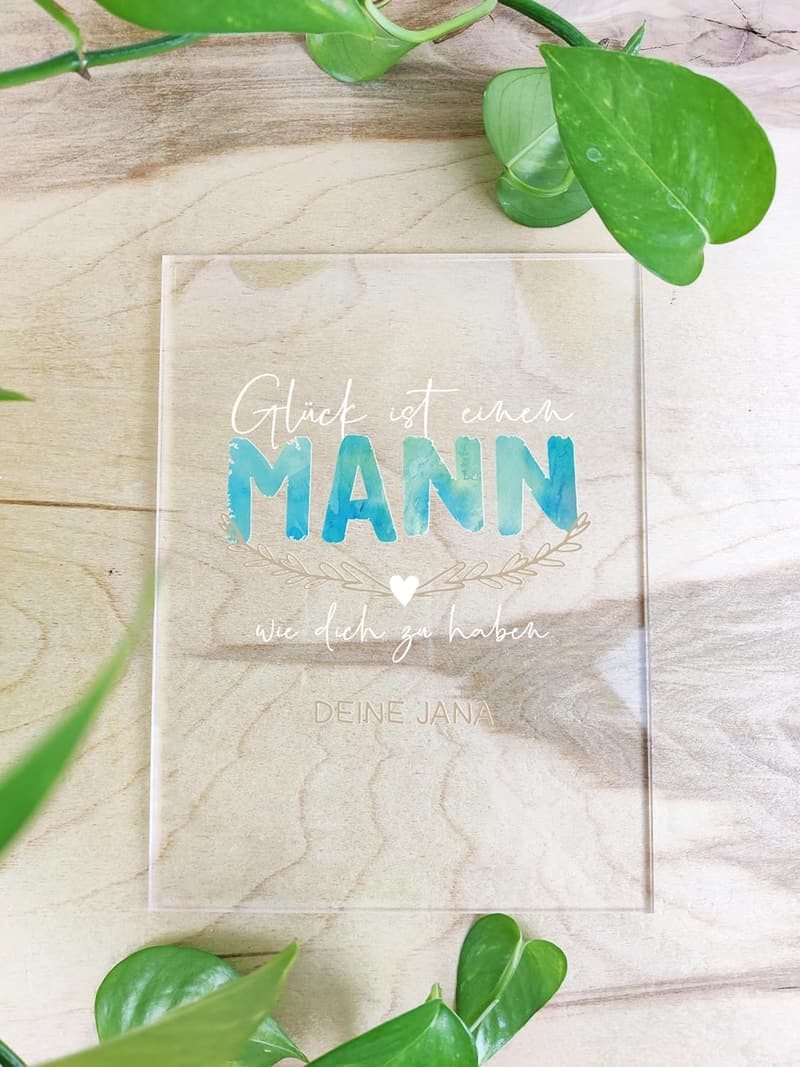 Personalisierte Acrylgeschenke für Männer – ideales Geburtstagsgeschenk