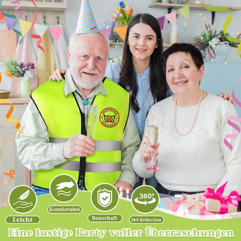 Geschenk zum 60. Geburtstag für Männer – Weste mit Geldgeschenk