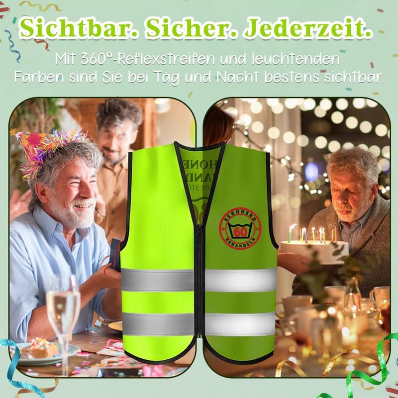 Geschenk zum 60. Geburtstag für Männer – Weste mit Geldgeschenk