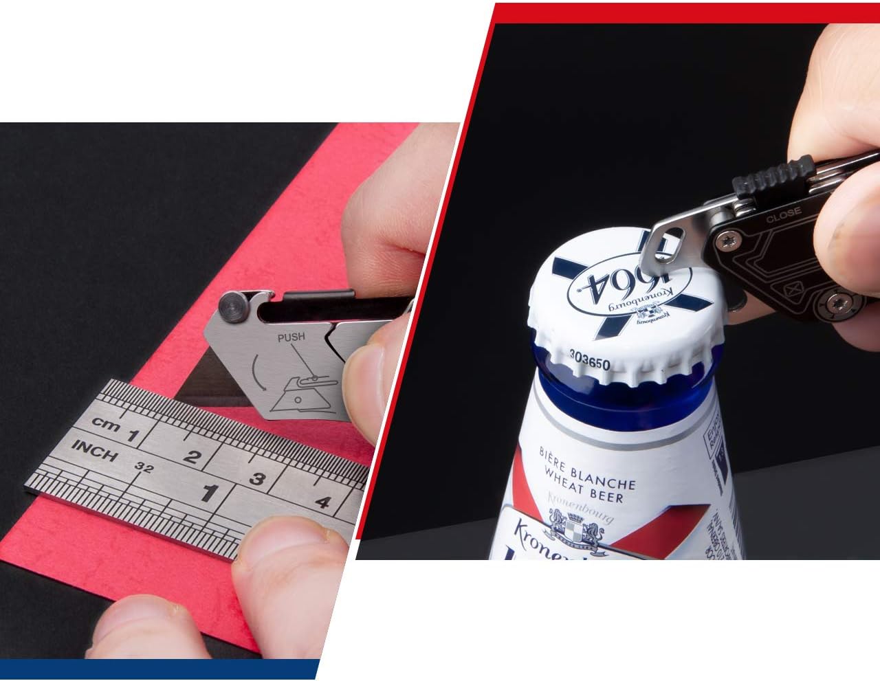 Mini Cuttermesser für Männer – EDC Tool mit Schlüsselring und 5 Klingen