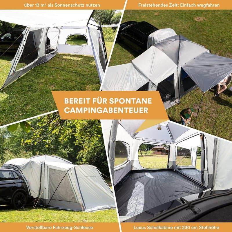 Skandika Pitea XL Cross Autozelt für 4 Personen | 3000 mm wasserdicht