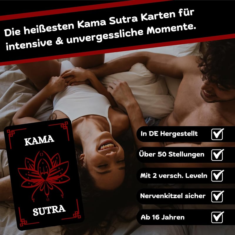 Kamasutra Sex-Kartenspiel für Paare – Erotikspiel für intime Momente
