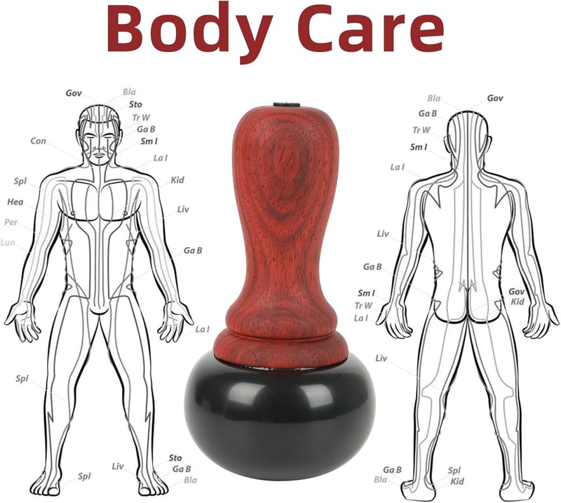 Heißsteine-Massage-Set mit 5-Gänge Wärmegerät und Gua Sha Werkzeug