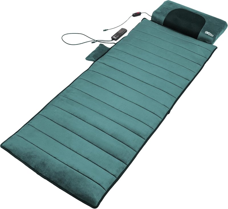 Ganzkörper-Massagematte mit Wärmefunktion, 5 Modi, 65 x 190 cm