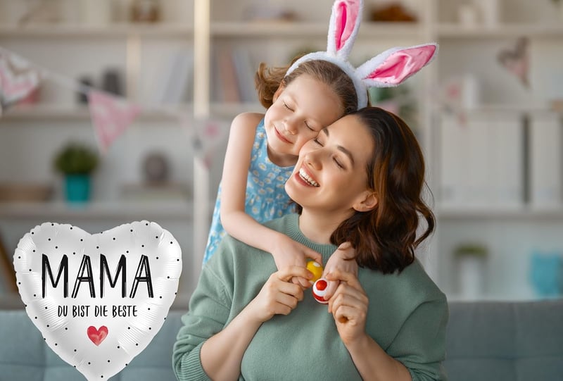 Mama - Folienballon für Geburtstag und Muttertag, heliumgeeignet