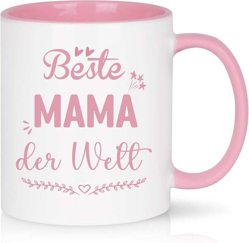Geburtstagsgeschenk Kaffeetasse für Mama mit Spruch 