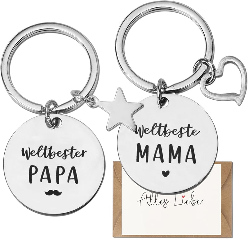 Schlüsselanhänger-Set für die besten Eltern – Geschenke für jeden Anlass