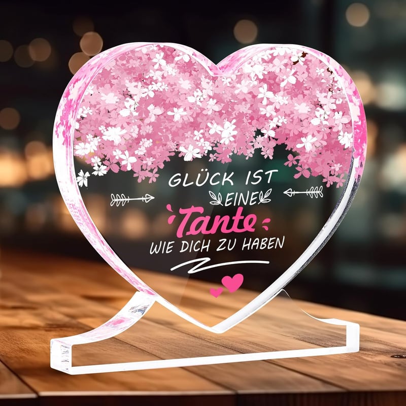 Geburtstagsgeschenk für Tante - Personalisierte Acryl-Dekoration