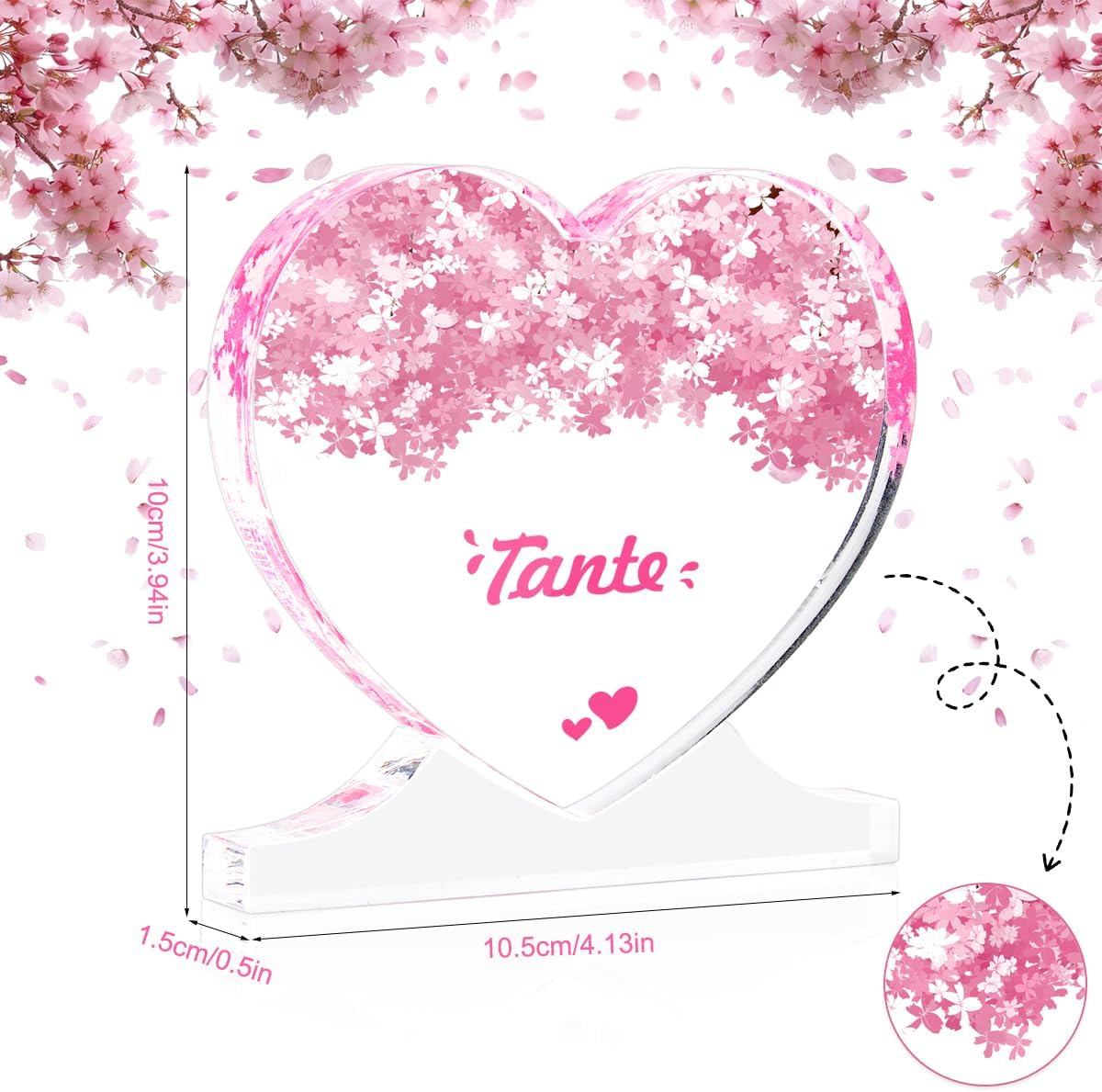 Geburtstagsgeschenk für Tante - Personalisierte Acryl-Dekoration