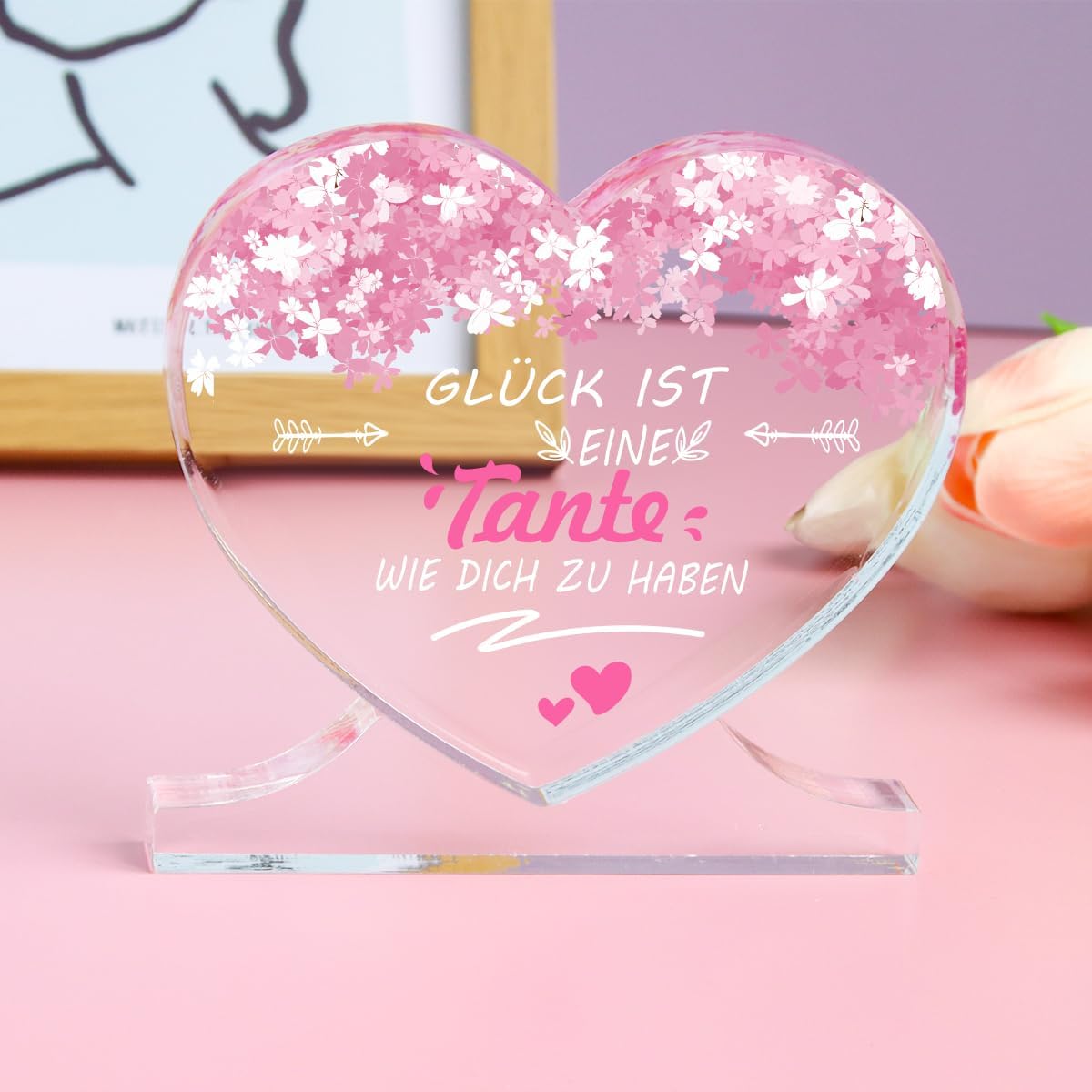 Geburtstagsgeschenk für Tante - Personalisierte Acryl-Dekoration