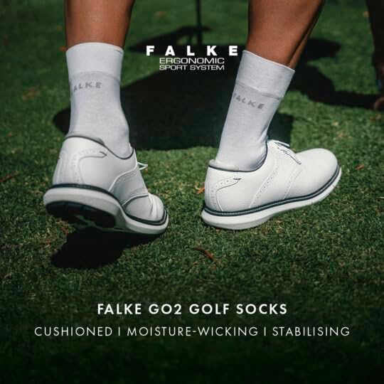 FALKE Herren Golfsocken mit Polsterung aus atmungsaktiver Baumwolle