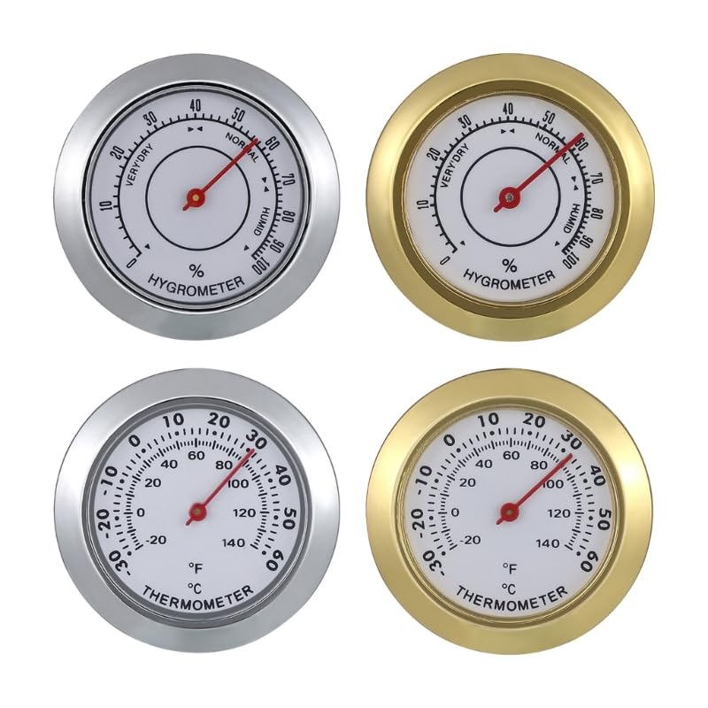 Analoges Hygrometer für Humidoren und Zigarren, 43 mm