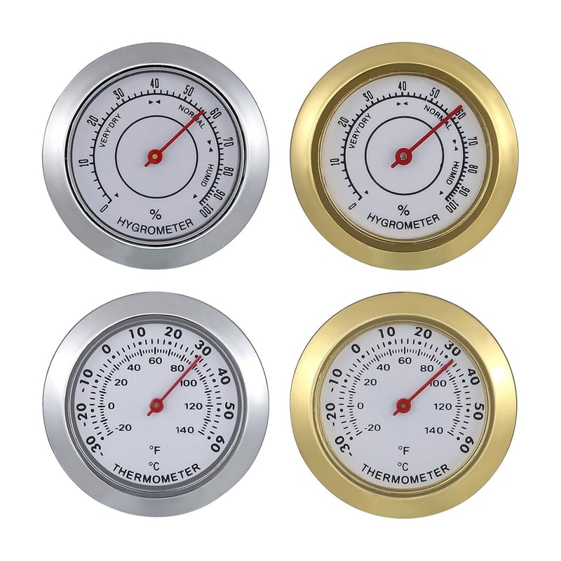 Analoges Hygrometer für Humidoren und Zigarren, 43 mm