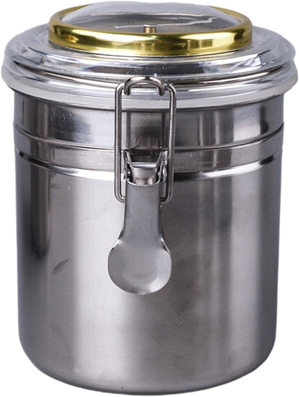 Edelstahl Humidor für Tabak, Kaffee und Tee mit Hygrometer-Deckel
