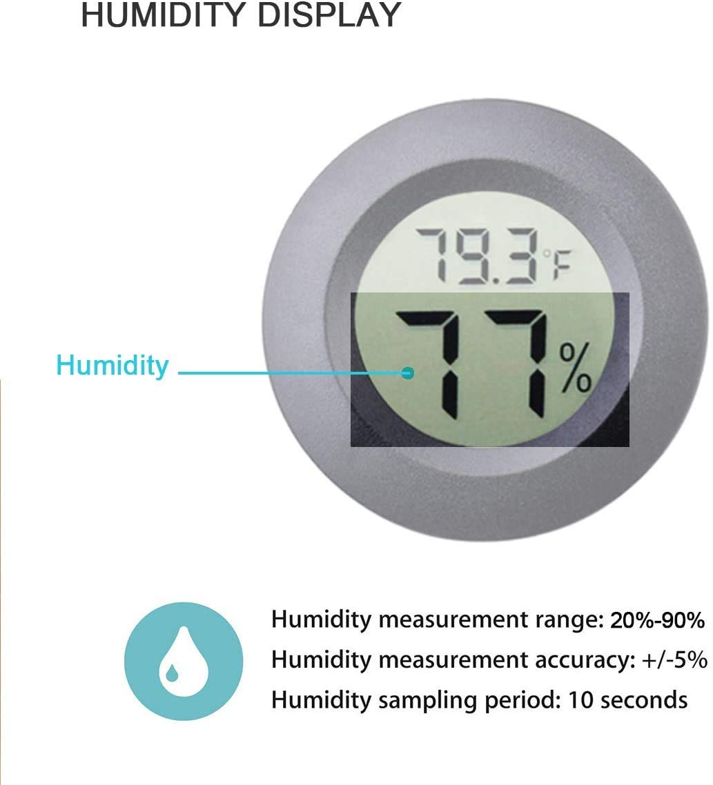 Digitales Thermometer-Hygrometer 2er Set für Innenräume, LCD-Display