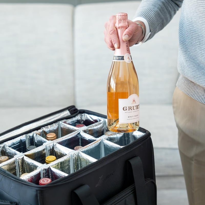 Wein-Reisetasche für 12 Flaschen – 3-in-1 Kühltasche & Koffer