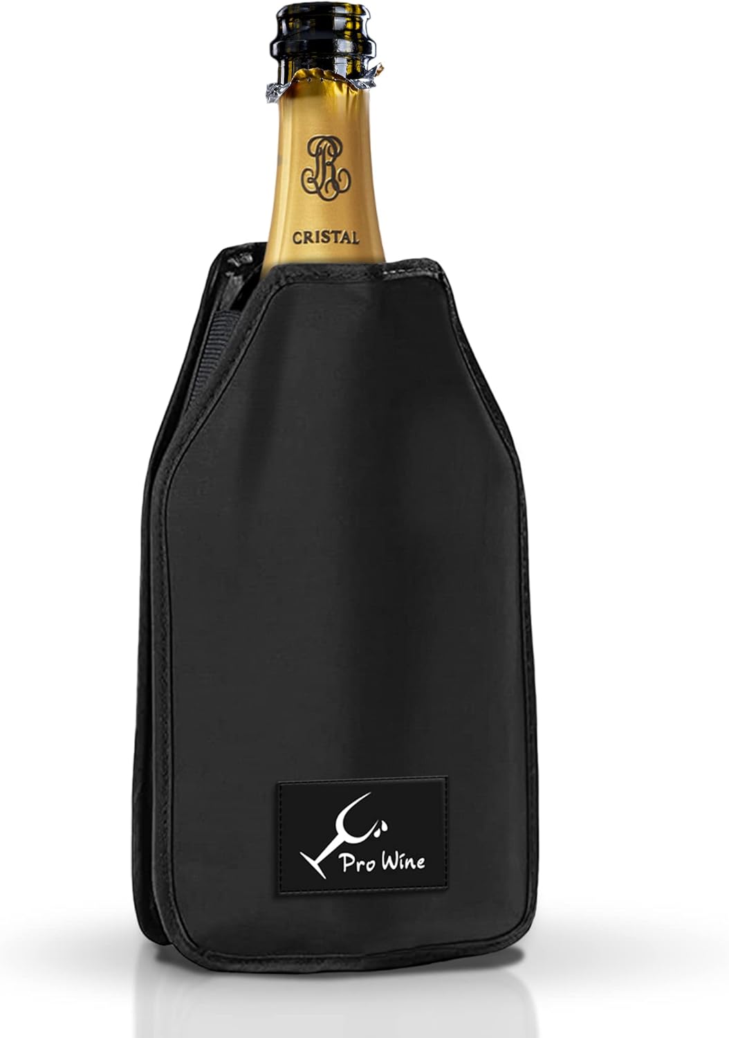 Wein-/Champagner-Thermobeutel aus wasserabweisendem Material (Schwarz)