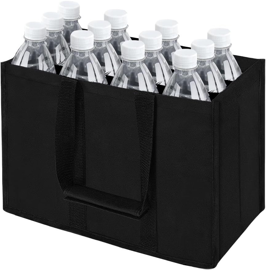 Wiederverwendbare Flaschentasche für 12 Pfandflaschen - Praktischer Träger für Bier und Wein