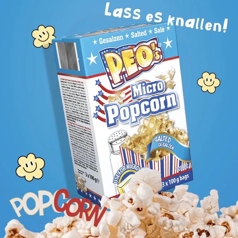 Mikrowellen-Popcorn gesalzen im 36er Vorteilspack - 12 Schachteln à 100 g