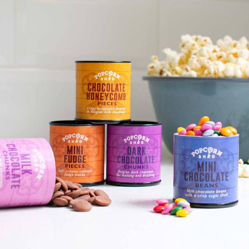 DIY Popcorn Toppingset für Filmabende – 5 leckere Toppings + 500 g Popcornmais