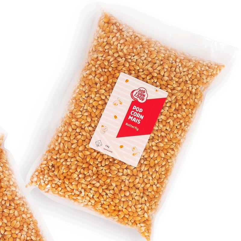 Popcornmais Butterfly 2 kg - Veganes, glutenfreies Kinopopcorn