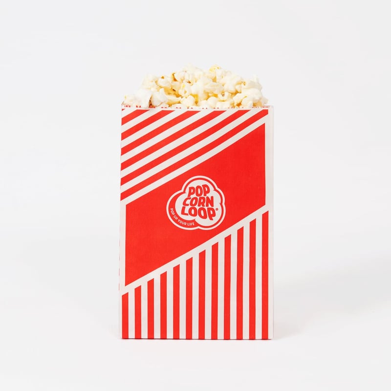 Süßes Popcorn 4 kg mit 80 gratis Popcorntüten für Partys