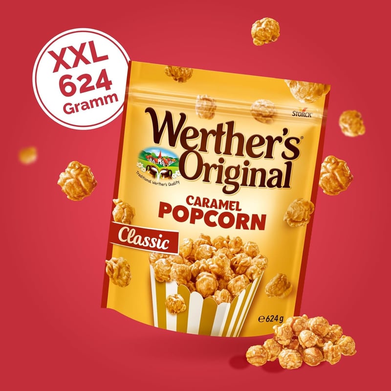 Werther's Original Karamell-Popcorn Classic 624g – XXL Verpackung