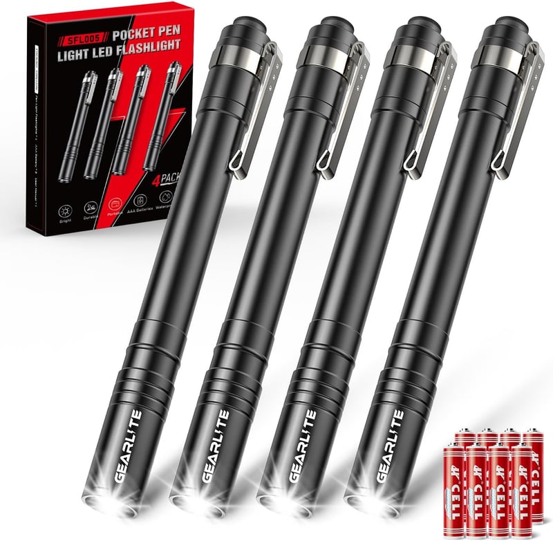 Mini LED-Taschenlampe, wasserdicht IPX4, handlich für Inspektion und Notfälle