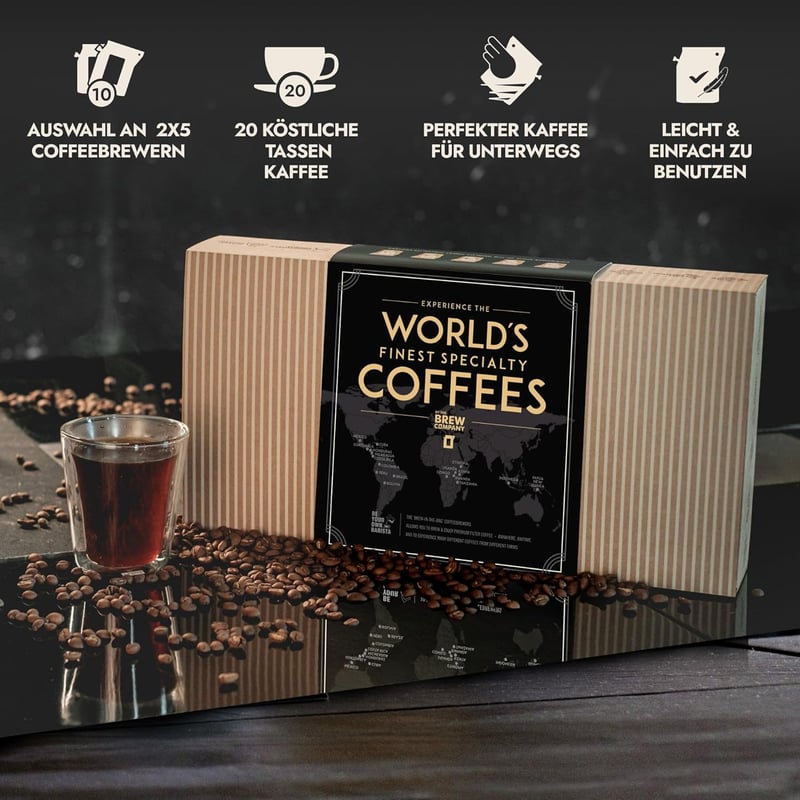 Kaffee-Probierset für Kaffeeliebhaber – Premium Geschenkset zum Geburtstag