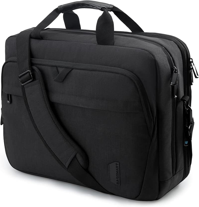 Erweiterbare 17,3-Zoll-Laptoptasche für Herren und Damen, abschließbar
