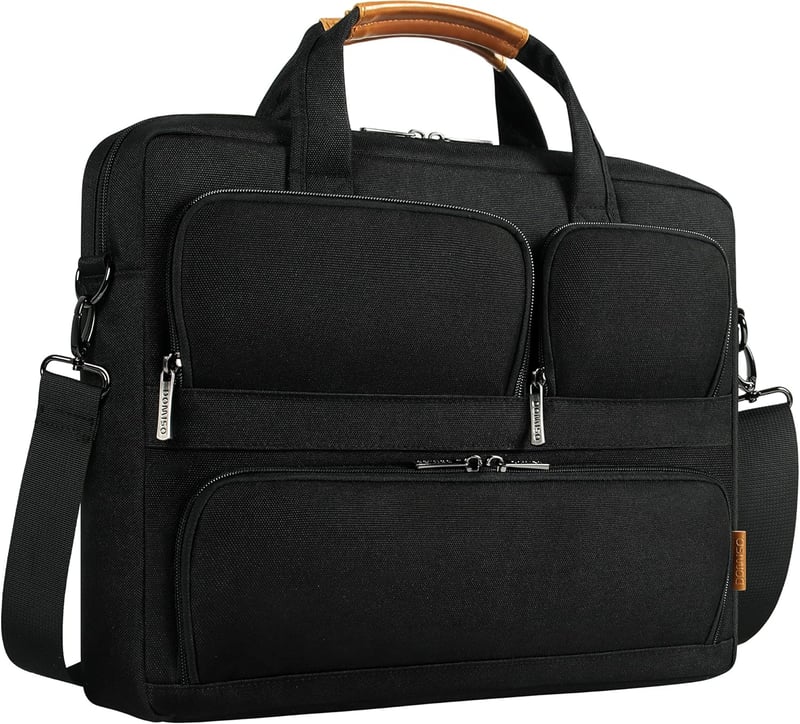 Wasserdichte 17-17,3 Zoll Laptoptasche für Business-Notebooks, Schwarz