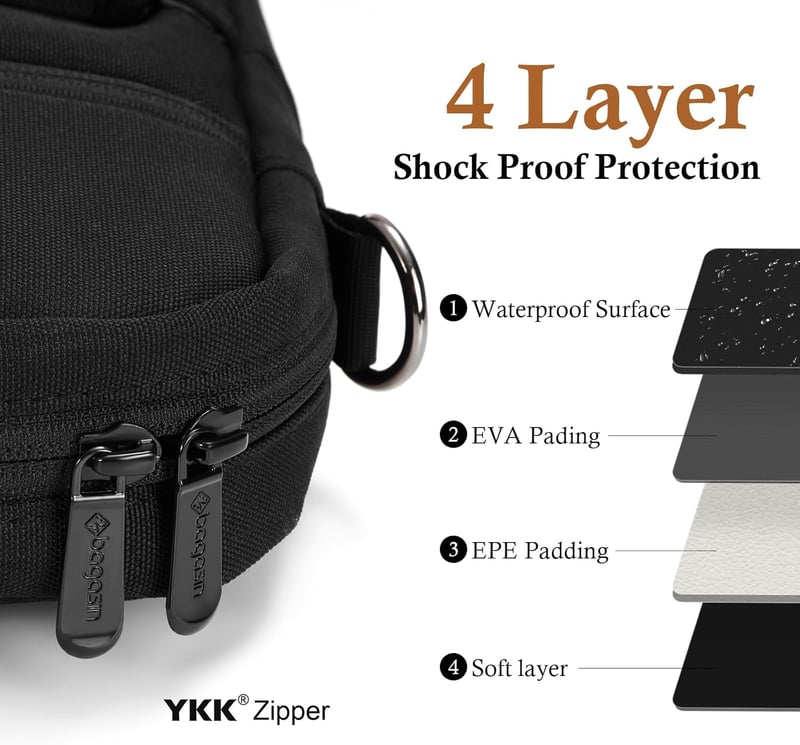 Erweiterbare wasserdichte Laptoptasche bis 16 Zoll für Männer