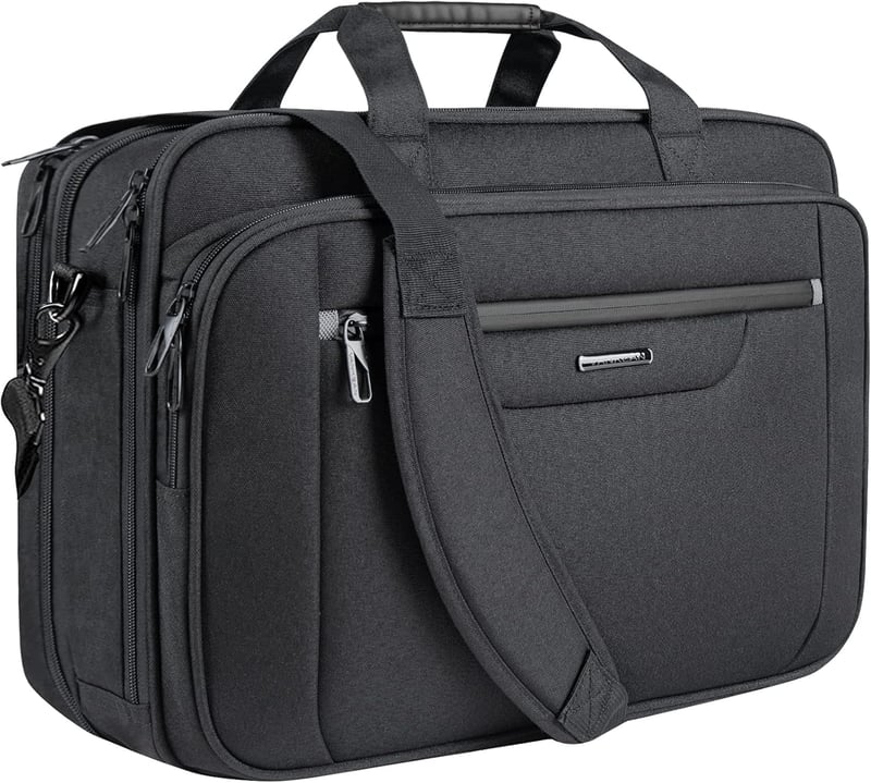 Erweiterbare Laptop-Tasche für 18 Zoll, wasserabweisend, für Männer und Frauen