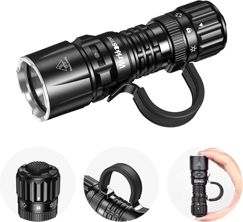 Wurkkos TD07 Taktische Taschenlampe 1300 Lumen, IP68 wasserdicht
