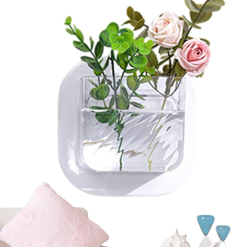 Wandmontiertes Aquarium mit Pflanzenvase für heimische Dekoration