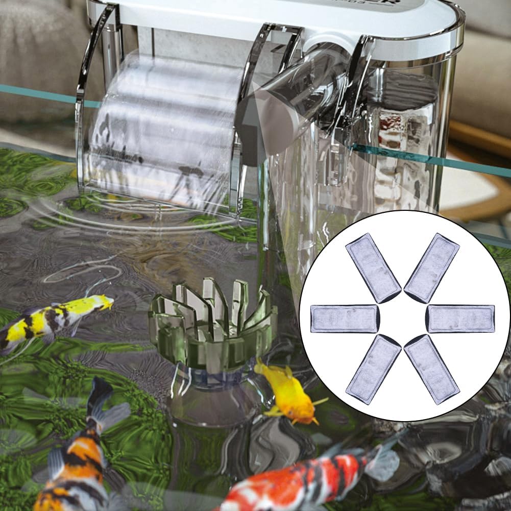 Aquarienfilter Patronen mit Aktivkohle für Fisch Tanks - 6er Set