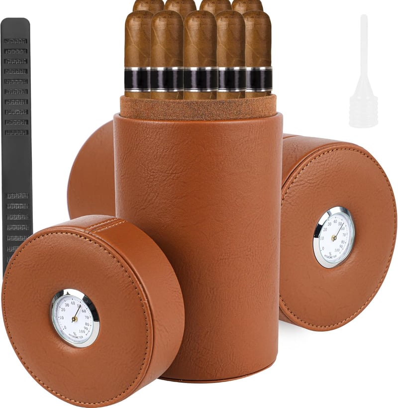 Zedernholz Zigarrenhumidor mit Hygrometer für bis zu 30 Zigarren