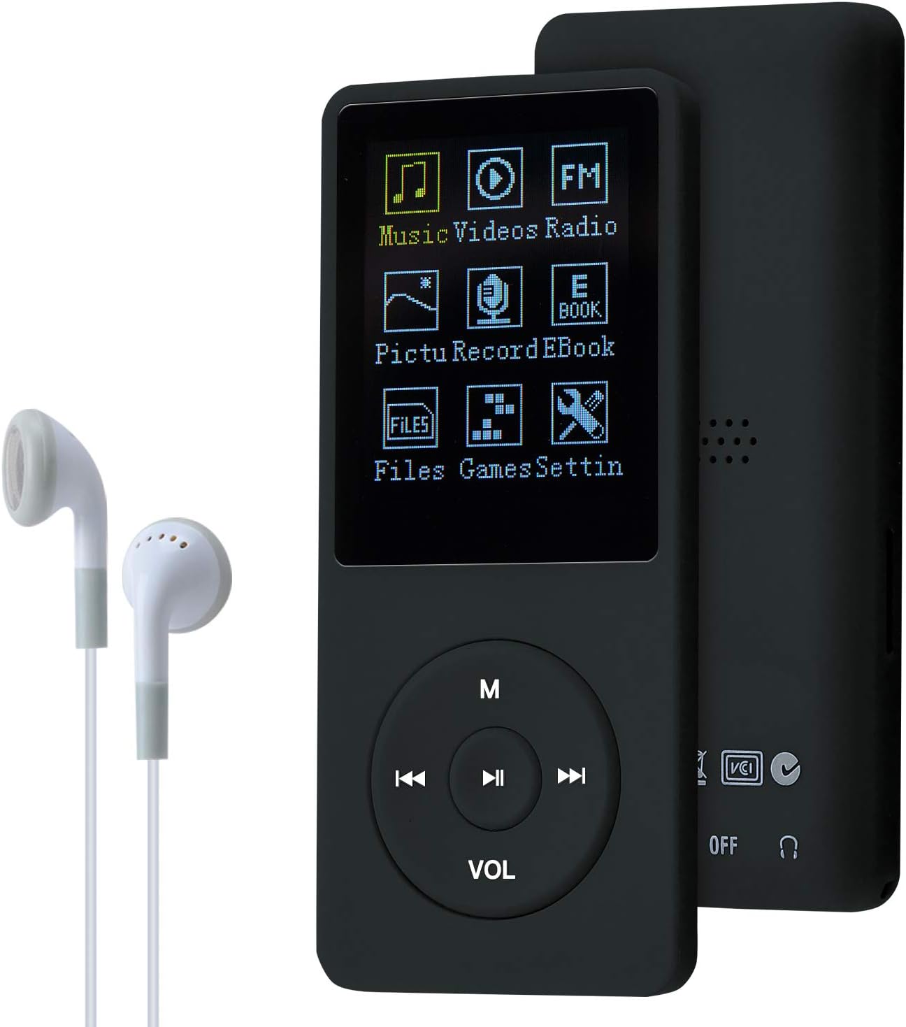 COVVY 8GB MP3-Player mit HiFi-Sound und SD-Karten-Support bis 64GB