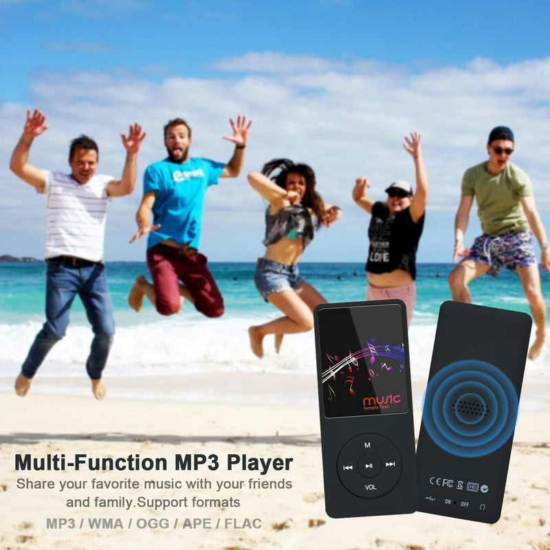 COVVY 8GB MP3-Player mit HiFi-Sound und SD-Karten-Support bis 64GB