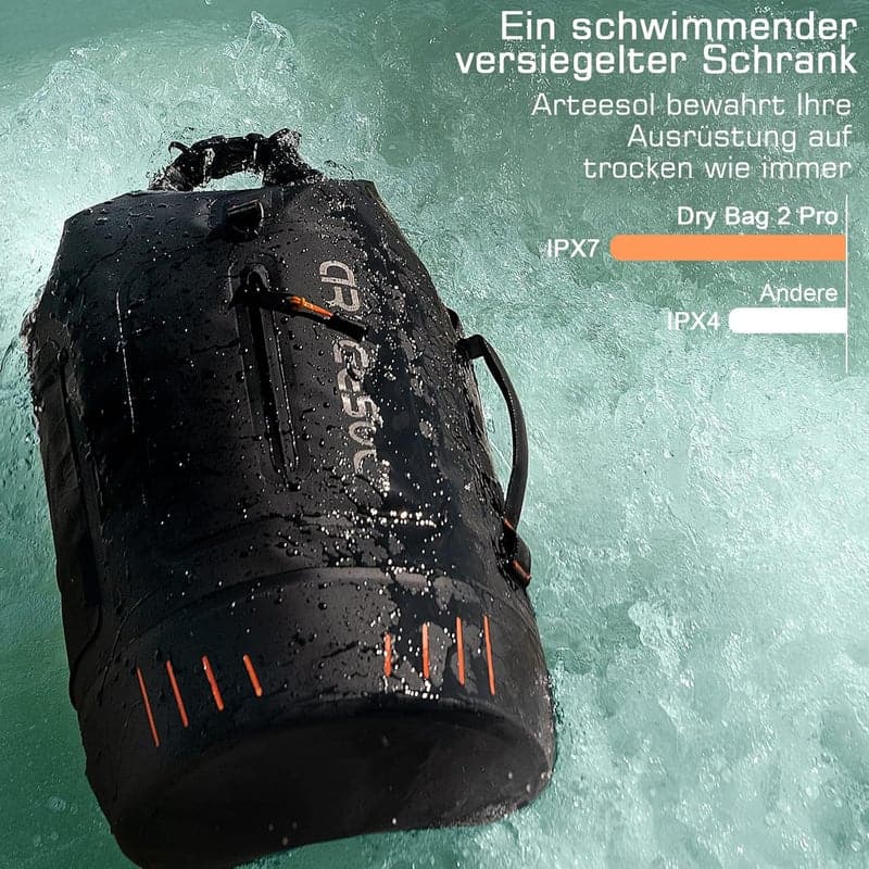 Wasserdichter Rucksack für Kajak, Kanu und Wassersport - 20L bis 45L