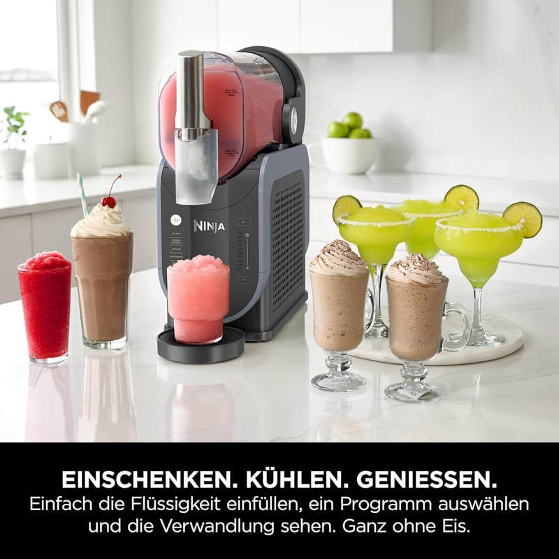 Ninja SLUSHi Maschine für gefrorene Getränke, 1,9 L, Blau/Grau