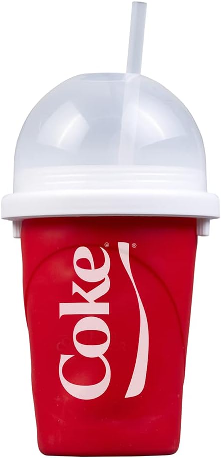 Tragbarer Slushy Maker aus Silikon mit 2-in-1 Strohhalm – 370ml